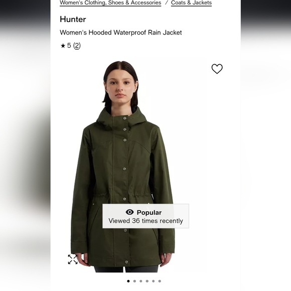 Green Hunter Raincoat - Picture 3 of 4